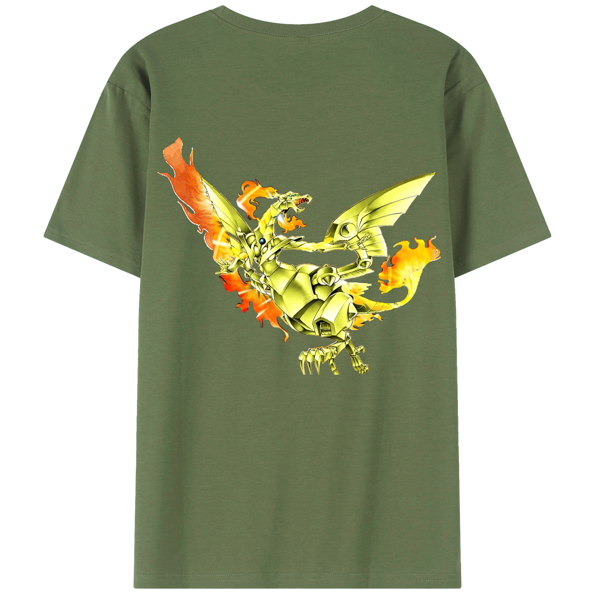 （画像用） 遊☆戯☆王 Yu-Gi-Oh! 綿100％ メンズ半袖Tシャツ（バックプリント） 通気性